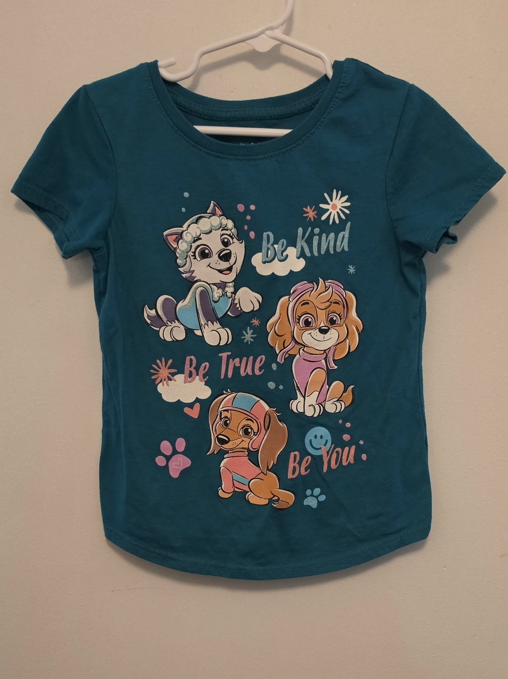 Girls Teal 'Be Kind, Be True, Be You' Paw Patrol Tee